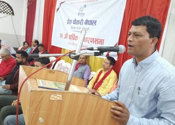 पत्रकार शुद्धिकरणको प्रस्तावक चौतारी हो, दायाँबायाँ नहोस्ः अध्यक्ष बस्नेत [भिडियाेसहित]