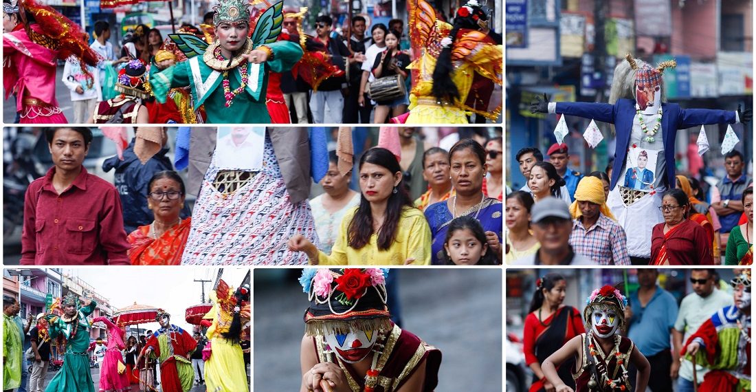 पोखरामा मनाइयो गाईजात्रा [तस्वीरहरू]