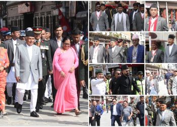 इन्द्रजात्रा अवलोकन गर्न हिँडेरै पुगे भीभीआईपीहरू [तस्वीरहरू]