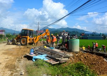 पोखराको तालचोकदेखि बेगनासतालसम्म सडक अब चार लेन