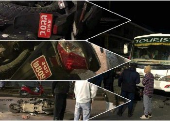 पोखरा रानीपौवामा स्कुटरसँग ठोक्किँदा मोटरसाइकल चालक गम्भिर घाइते