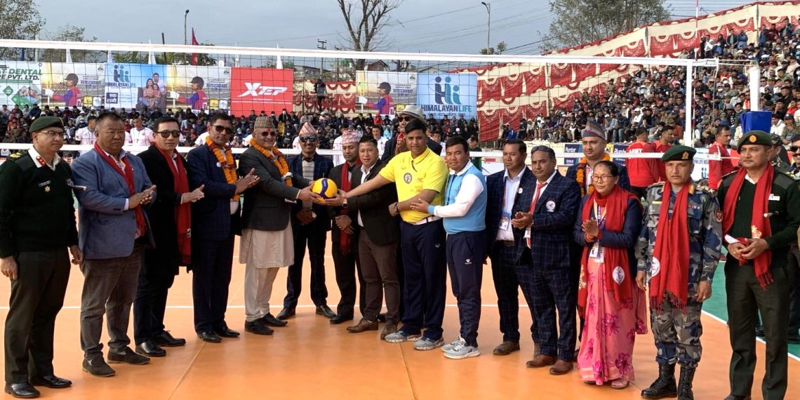 टाइगर कप भलिबल सुरु, पहिलो दिन तीन खेल सम्पन्न