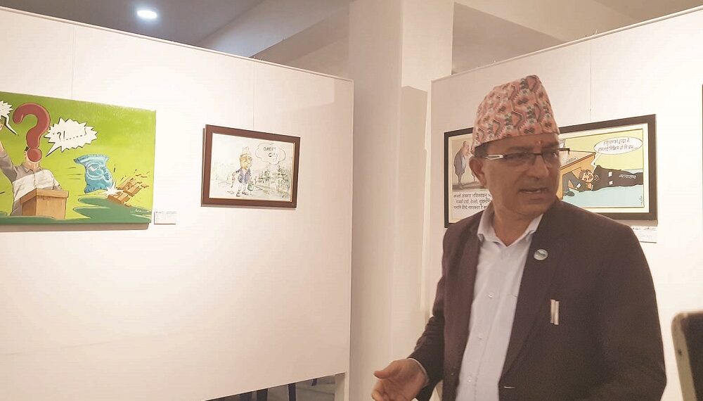 पोखराका मेयर धनराजलाई गोलीले भन्दा बढी लागेको कार्टुन