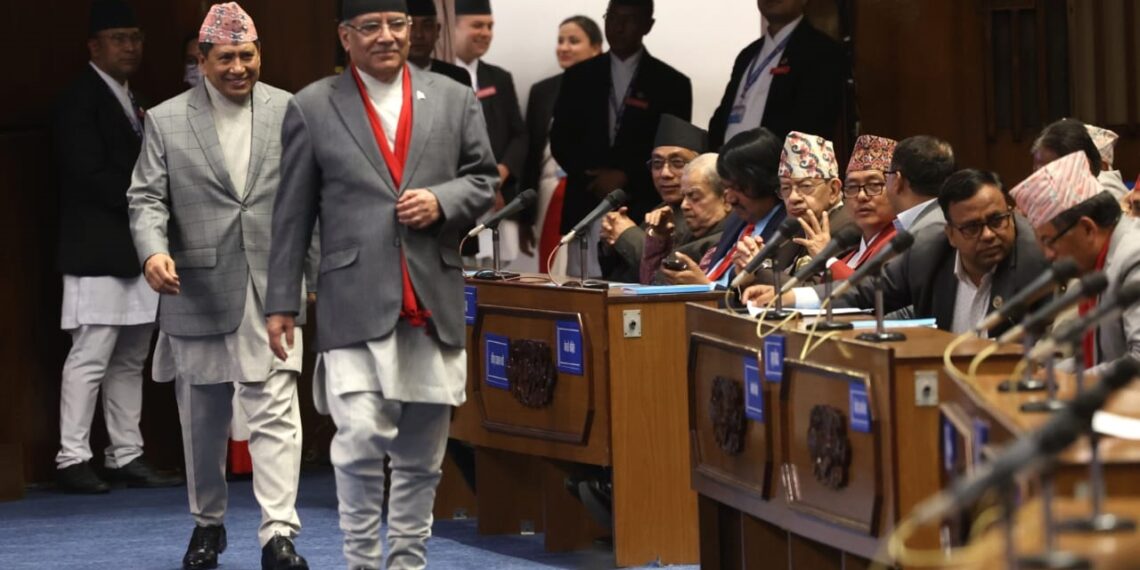 प्रधानमन्त्री प्रचण्डलाई तेस्राे पटक विश्वासको मत प्राप्त