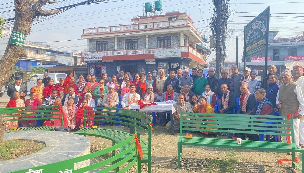 पोखरा ७, माछापुच्छ्रे टोलमा बुटिक चौतारा र व्यवस्थित बेञ्च निर्माण