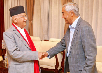 ओलीपछि देउवा चुनावी सरकारको प्रधानमन्त्री बन्ने, सहमतिपत्रमा हस्ताक्षर अघि राष्ट्रपतिसँग भेट