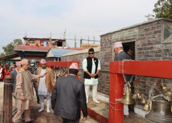 पूर्व राजा ज्ञानेन्द्रले गरे कुल मन्दिरको दर्शन