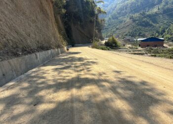 राङ्खोला – बिरुवा जोड्ने सडक कालोपत्रे हुँदै