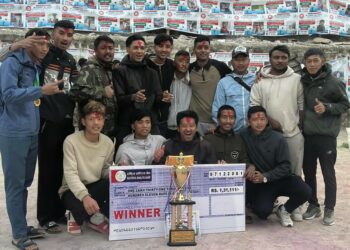 अर्जुनचौपारीमा भलिबल उपाधि राङ्खोलालाई