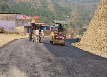 राङ्खोला – बिरुवा जोड्ने सडक धमाधम कालोपत्रे हुँदै