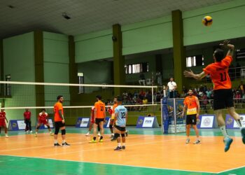 पोखरामा प्रथम लायन्स कप भलिबल सुरू