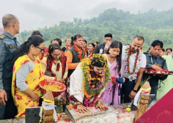 भागवत मञ्जरी राधिका दासी पुगिन् नेपालकै पहिलो नवग्रह मन्दिरमा