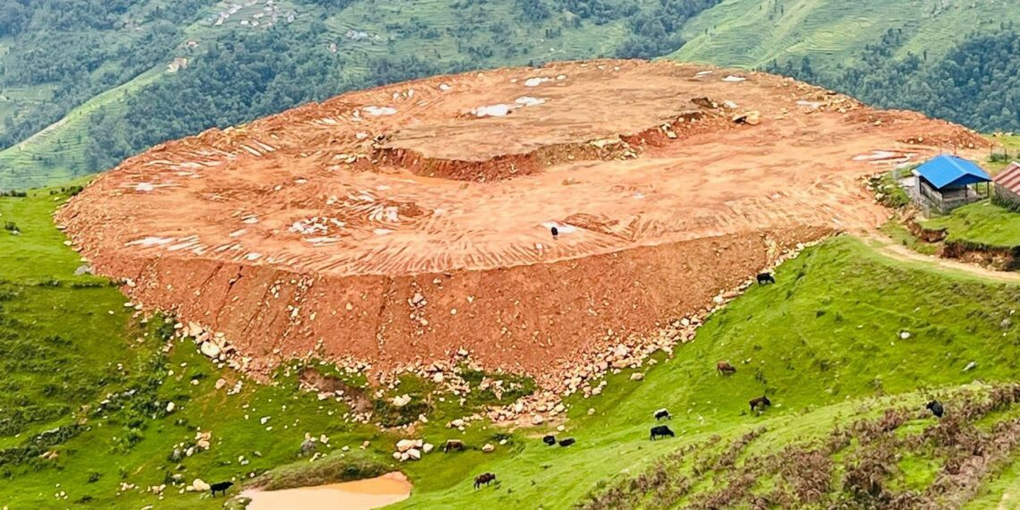 क्रिकेटर सन्दीप लामिछानेको सम्मानमा स्याङ्जामा रंगशाला बन्दै