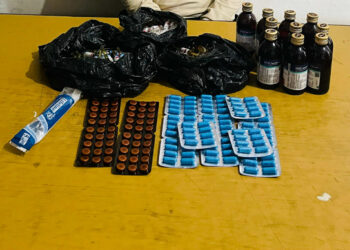 सवारी जाँचको क्रममा ठूलो परिमाणमा लागू औषधसहित एक युवक पक्राउ