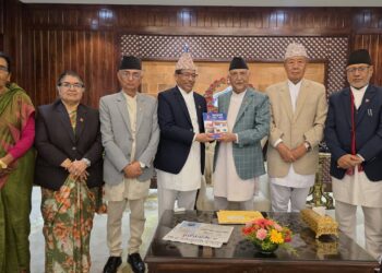 प्रधानमन्त्रीसँग गण्डकीसहित पाँच प्रदेश प्रमुखहरूको भेटवार्ता