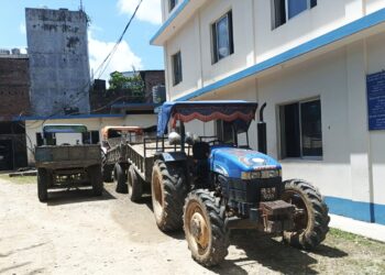 स्याङ्जामा अवैध नदीजन्य पदार्थ उत्खनन्, तीन ट्याक्टरसहित चालक पक्राउ
