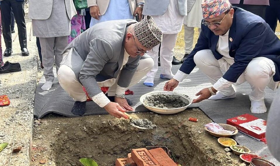 २५ करोडको गण्डकी प्रदेशसभा भवन: मुख्यमन्त्री पाण्डेद्वारा शिलान्यास, दुई वर्षमै सक्ने लक्ष्य