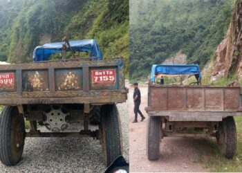 अवैध ढुङ्गा ओसारपसारमा संलग्न दुई ट्याक्टर प्रहरी नियन्त्रणमा