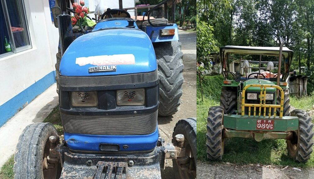 अवैध रुपमा नदीजन्य पदार्थ ओसारपसार गर्ने दुई ट्याक्टर नियन्त्रण