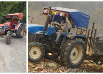 अवैध रूपमा नदीजन्य पदार्थ ओसारपसारमा संलग्न दुई ट्याक्टर नियन्त्रण