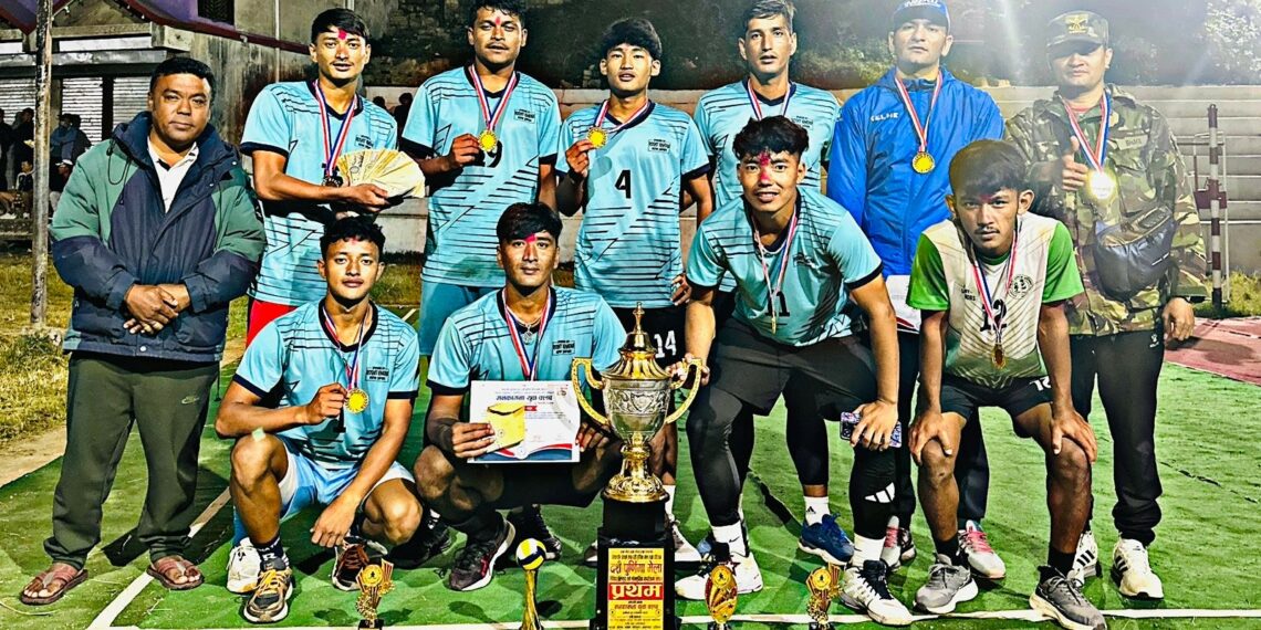 पेल्काचौरको पुरुष भलिबलको उपाधि शुक्लागण्डकीलाई