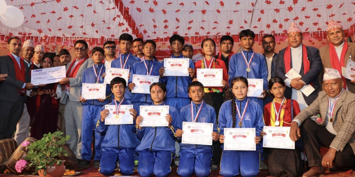 बालदिवसमा आयोजित पञ्चेबाजा प्रतियोगितामा जनता मावि कालीगण्डकी प्रथम