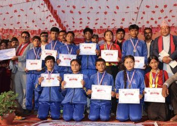 बालदिवसमा आयोजित पञ्चेबाजा प्रतियोगितामा जनता मावि कालीगण्डकी प्रथम