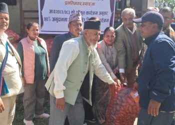 पुतलीबजार आलुमा आत्मनिर्भर बन्दै, ७१ हजार किलो बीउ वितरण