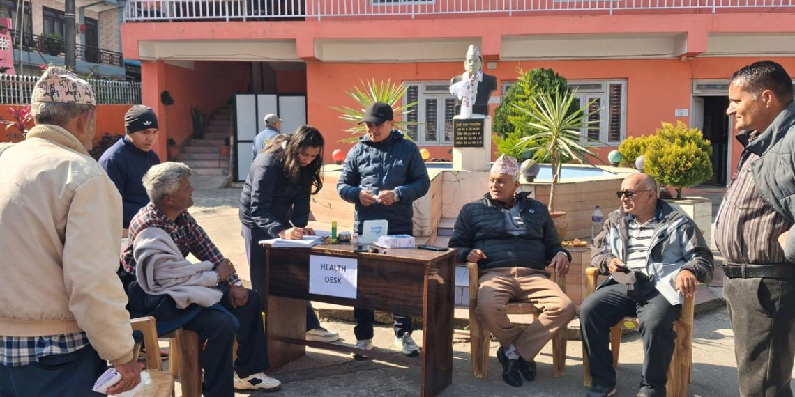 पुतलीबजारमा अब निःशुल्क मधुमेह तथा रक्तचाप परीक्षण सुविधा