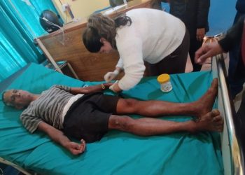 भीरकोटमा करेन्ट दुर्घटनाका घाइतेलाई नगरपालिकाको सहयोग