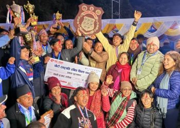 आँधीखोला राष्ट्रपति रनिङ शिल्डको उपाधि त्रि–शहिद माविलाई