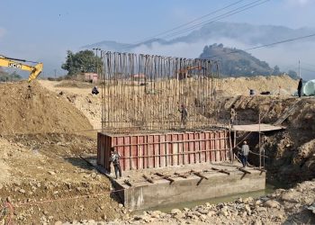 अर्मादीखोलामा पक्की पुलको काम सुरु