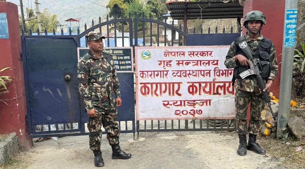 स्याङ्जा जिल्ला कारागारमा नेपाली सेनाको सुरक्षा, बिहीबार साँझदेखि जिम्मेवारी सम्हाल्यो