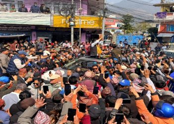 मतदानको नाडी जाँच्न स्याङ्जा आए रास्वपा सभापति रवि, ‘पाँच वर्षको परीक्षण दिनुस्’ भन्दै आग्रह