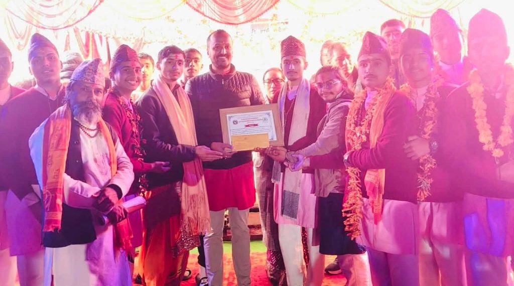 प्रथम स्याङ्जा अन्तरविद्यालय भजन प्रतियोगितामा रामनदी गुरुकुल प्रथम