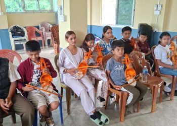 स्याङ्जामा बालबालिकालाई सारङ्गी सिकाइँदै, जोगाइँदै मौलिक संस्कृति