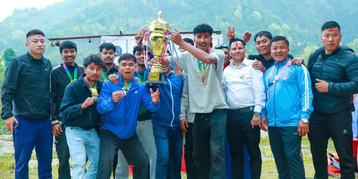 बिरुवामा अध्यक्ष कप: वडा नं–६ ले जित्यो पुरुष भलिबलको उपाधि
