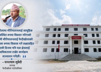 फेदीखोलामा मौरीपालन विस्तार, किसान आत्मनिर्भरतामा टेवा