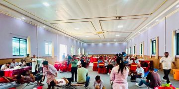 पुष्पलाल स्मृति दिवसमा ८२ पिन्ट रक्तदान
