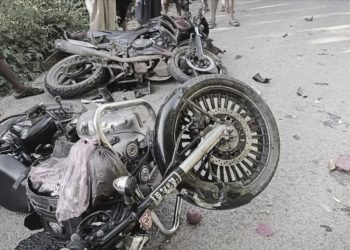 स्याङ्जामा दुई मोटरसाइकल ठोक्किँदा दुई जना घाइते