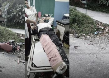 बस र मोटरसाइकल ठोकिँदा एक जना घाइते