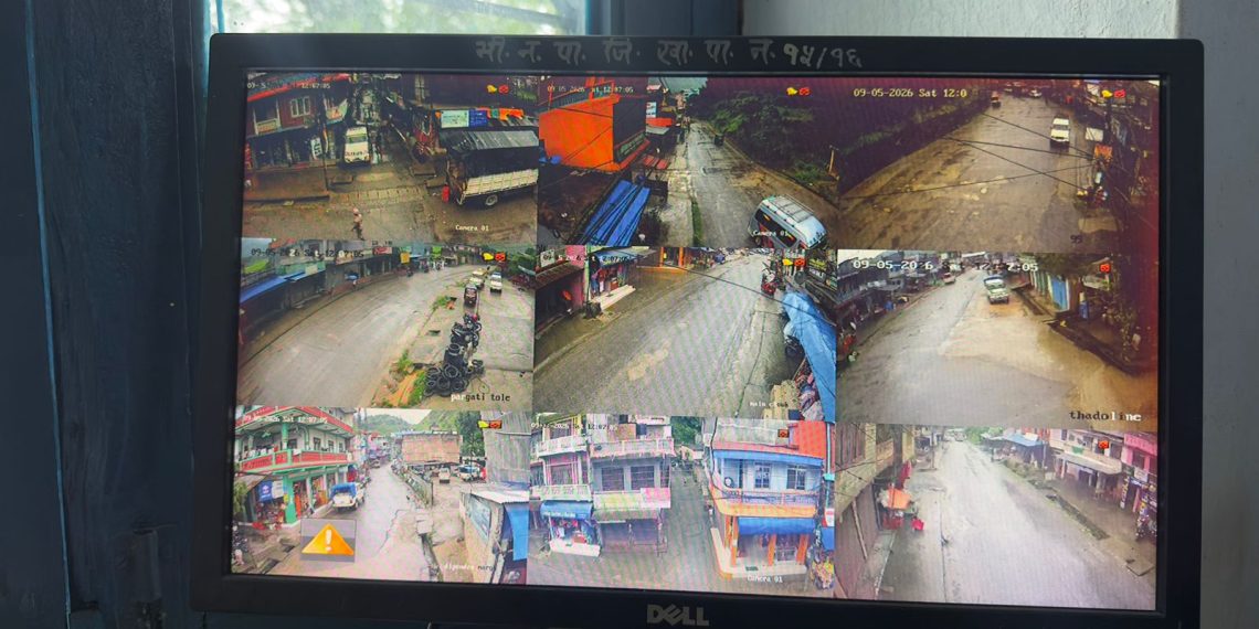 बयरघारी बजार अब प्रहरीको २४ घण्टे निगरानीमा, अपराधसँगै ट्राफिक व्यवस्थापनमा पनि सिसिटिभी