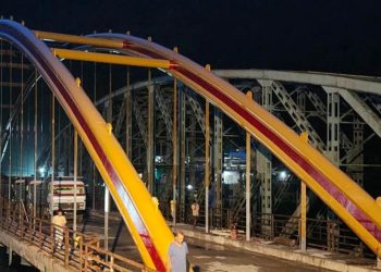 राम्दीको नयाँ आर्च पुलको भारवहन क्षमता परीक्षण