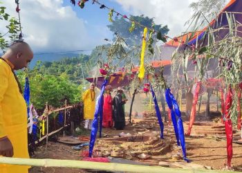 भोटेकोशी बाढीपीडितको शान्तिको कामना गर्दै नवग्रह धाममा विशेष महाअनुष्ठान