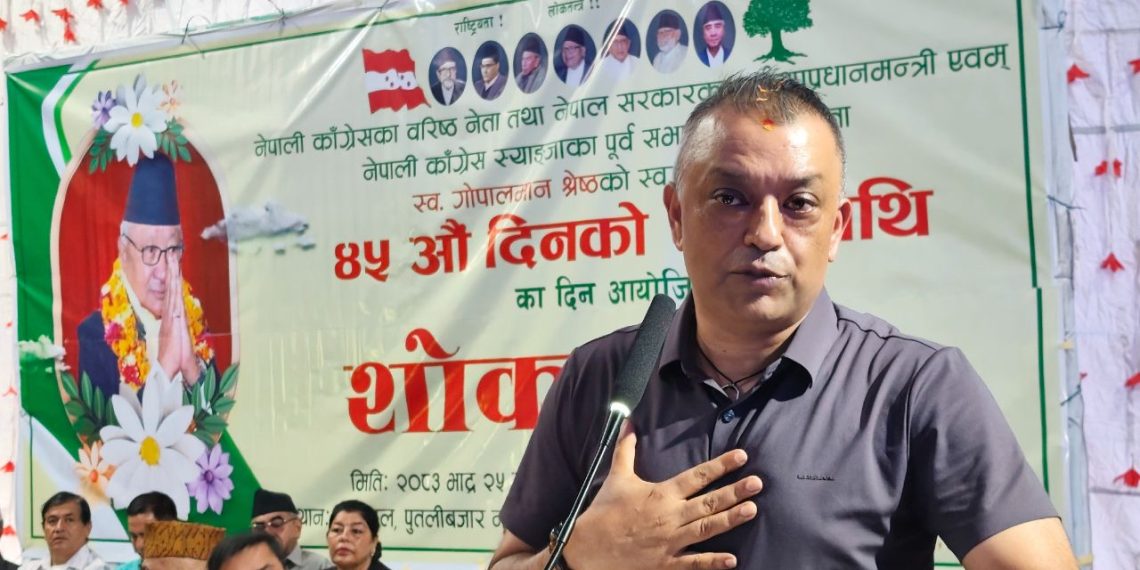 स्याङ्जा पुगेर गगनले भने– आवश्यक परे नेतृत्व छाड्न तयार छु