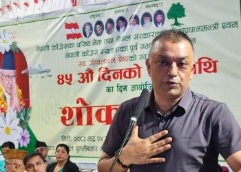 स्याङ्जा पुगेर गगनले भने– आवश्यक परे नेतृत्व छाड्न तयार छु