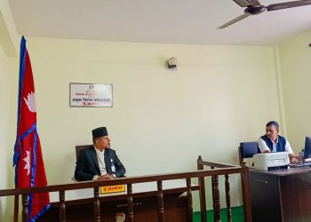 स्याङ्जा प्रशासनमा इजलास कक्षबाट मुद्दाको सुनुवाइ सुरु