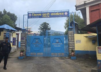 प्रहरी कार्यालय देखिने बनाउन युथ क्लबले राख्यो स्याङ्जामा ‘थ्रीडी’ बोर्ड